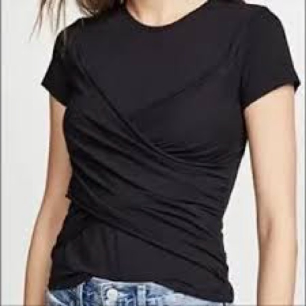 ATM Anthony Thomas Melillo Black Top Size Large EUC